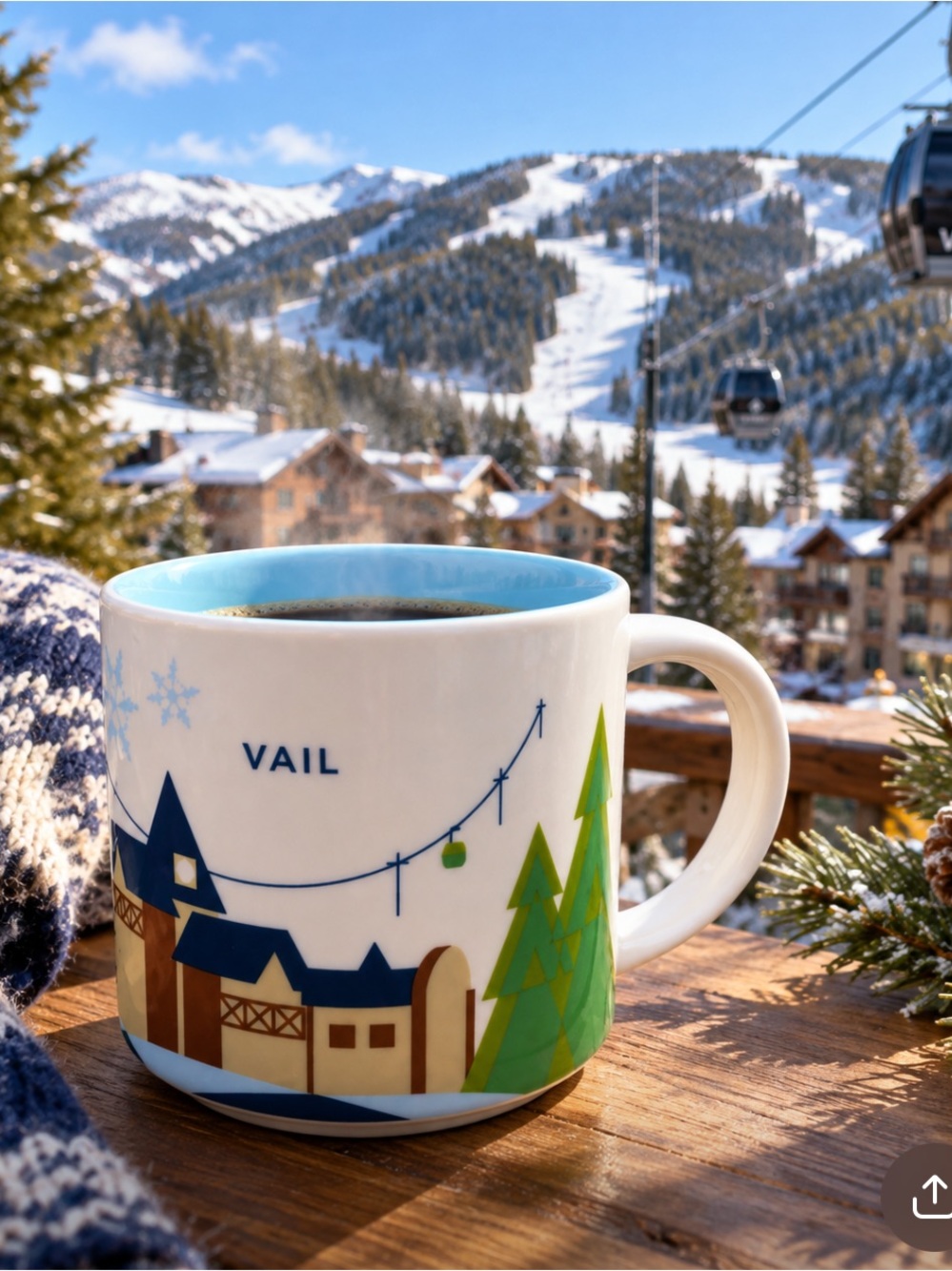 Starbucks Vail Colorado You Are Here Collectable Coffee Mug / Cup